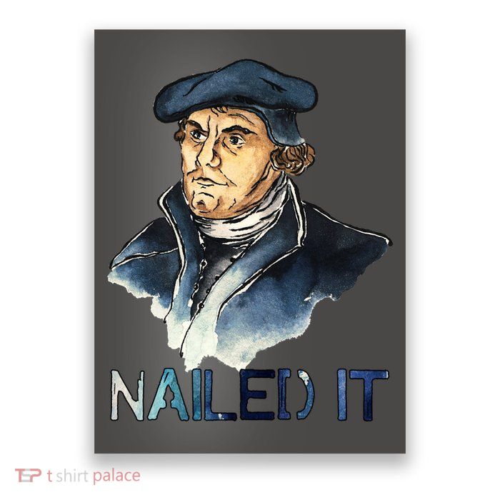 Martin Luther Nailed It Paint Stroke Poster
