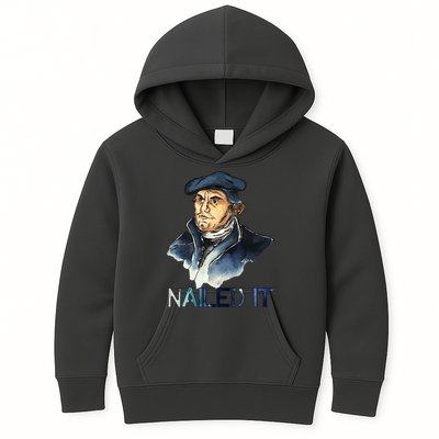 Martin Luther Nailed It Paint Stroke Kids Hoodie