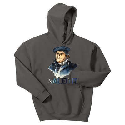 Martin Luther Nailed It Paint Stroke Kids Hoodie