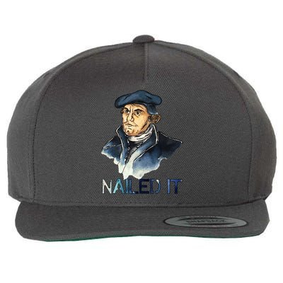 Martin Luther Nailed It Paint Stroke Wool Snapback Cap