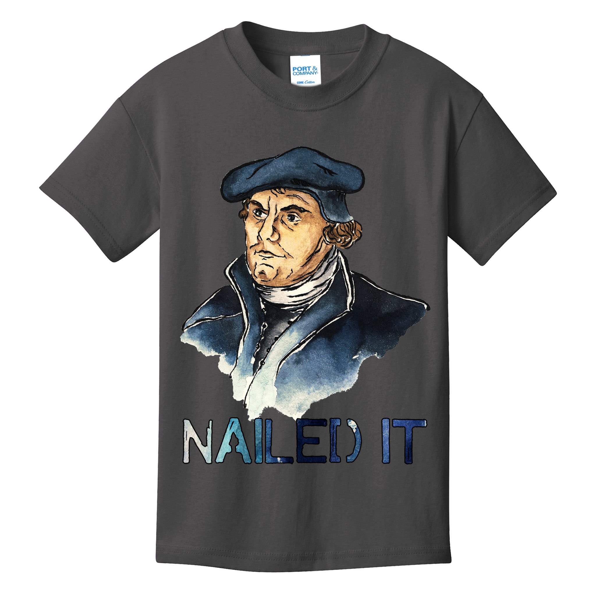 Martin Luther Nailed It Paint Stroke Kids T-Shirt