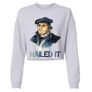 Martin Luther Nailed It Paint Stroke Cropped Pullover Crew