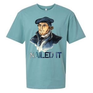 Martin Luther Nailed It Paint Stroke Sueded Cloud Jersey T-Shirt