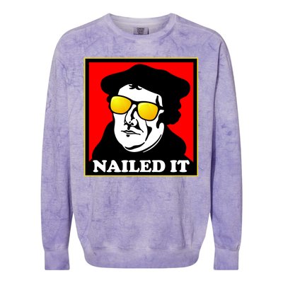 Martin Luther Nailed It Shades Colorblast Crewneck Sweatshirt