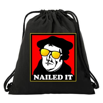 Martin Luther Nailed It Shades Drawstring Bag