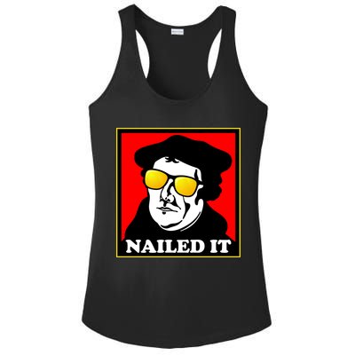 Martin Luther Nailed It Shades Ladies PosiCharge Competitor Racerback Tank