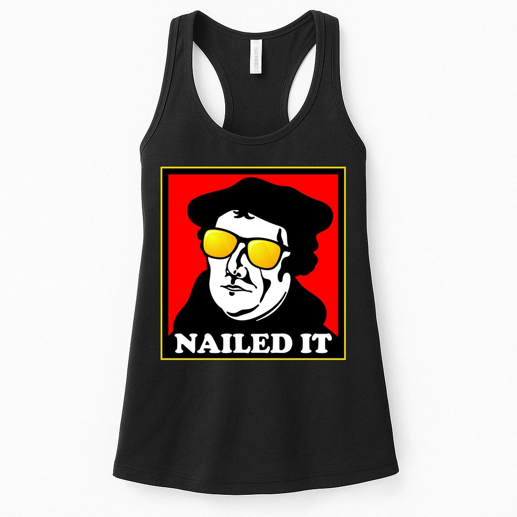 Martin Luther Nailed It Shades Womens Tank Top