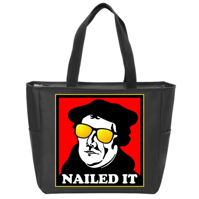 Martin Luther Nailed It Shades Zip Tote Bag