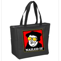 Martin Luther Nailed It Shades Zip Tote Bag