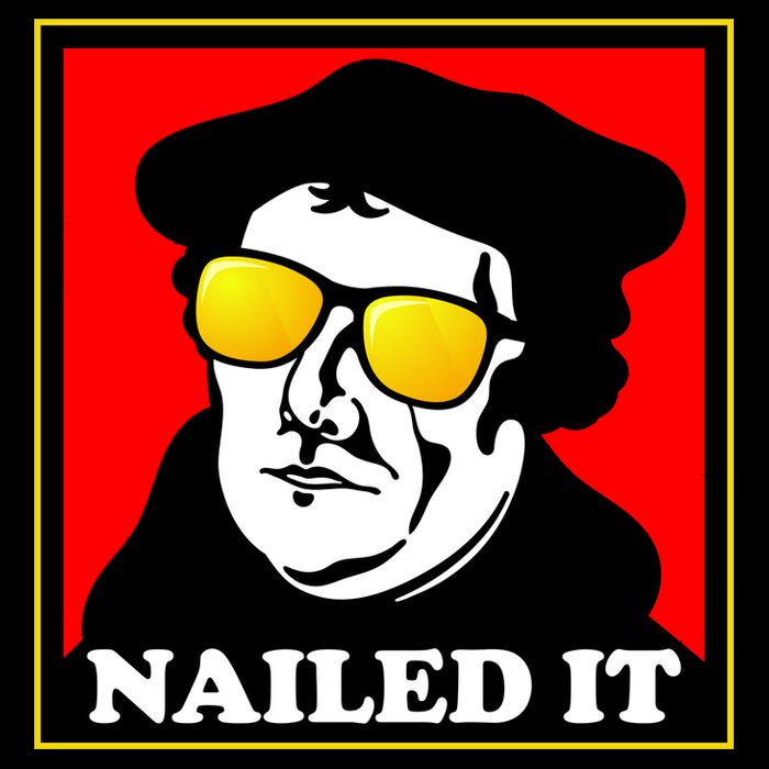 Martin Luther Nailed It Shades Zip Tote Bag