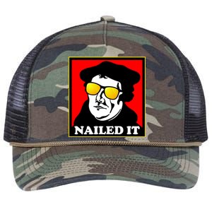 Martin Luther Nailed It Shades Retro Rope Trucker Hat Cap