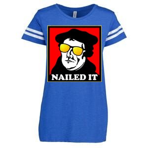 Martin Luther Nailed It Shades Enza Ladies Jersey Football T-Shirt