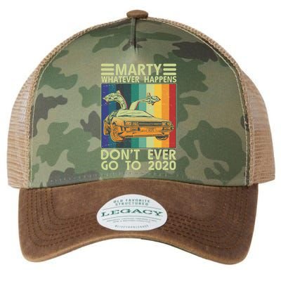 Marty Whatever Happens Don't Ever Go To 2020 Legacy Tie Dye Trucker Hat