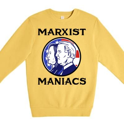 Marxist Maniacs Pro Trump Conservatives Premium Crewneck Sweatshirt