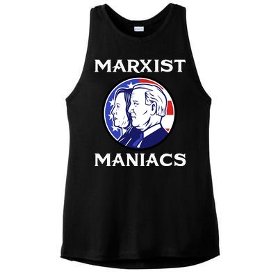 Marxist Maniacs Pro Trump Conservatives Ladies PosiCharge Tri-Blend Wicking Tank