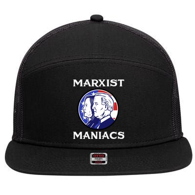 Marxist Maniacs Pro Trump Conservatives 7 Panel Mesh Trucker Snapback Hat