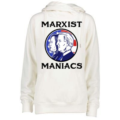 Marxist Maniacs Pro Trump Conservatives Womens Funnel Neck Pullover Hood