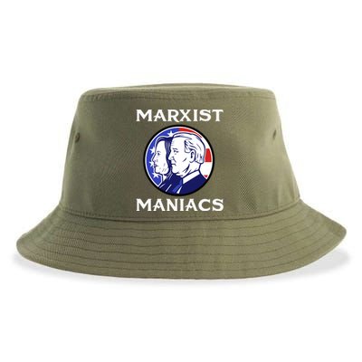 Marxist Maniacs Pro Trump Conservatives Sustainable Bucket Hat