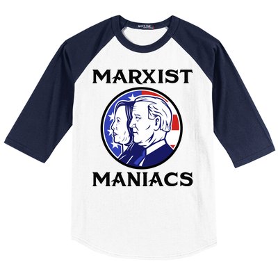 Marxist Maniacs Pro Trump Conservatives Baseball Sleeve Shirt