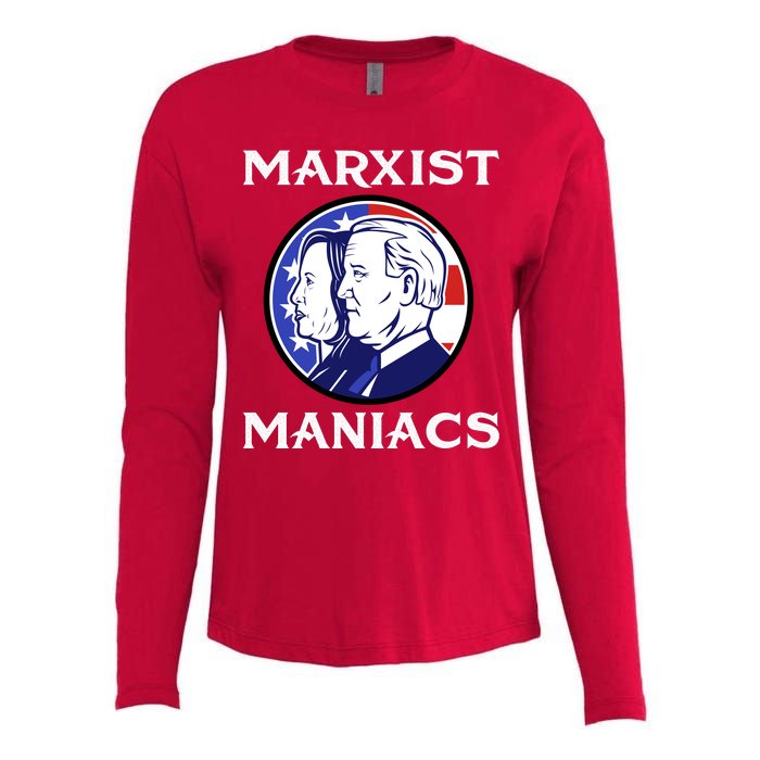 Marxist Maniacs Pro Trump Conservatives Womens Cotton Relaxed Long Sleeve T-Shirt