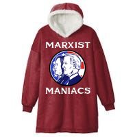 Marxist Maniacs Pro Trump Conservatives Hooded Wearable Blanket