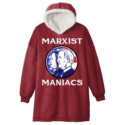 Marxist Maniacs Pro Trump Conservatives Hooded Wearable Blanket