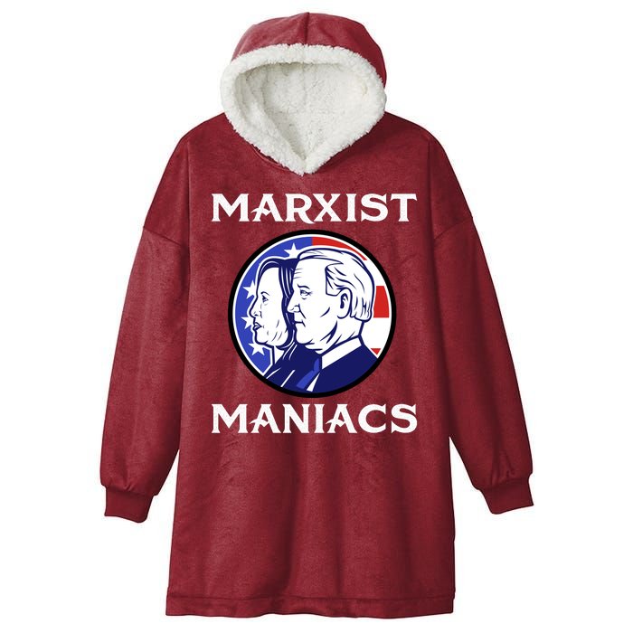 Marxist Maniacs Pro Trump Conservatives Hooded Wearable Blanket