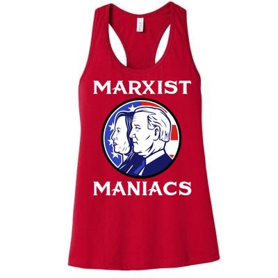 Marxist Maniacs Pro Trump Conservatives Women's Racerback Tank