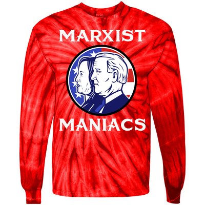 Marxist Maniacs Pro Trump Conservatives Tie-Dye Long Sleeve Shirt