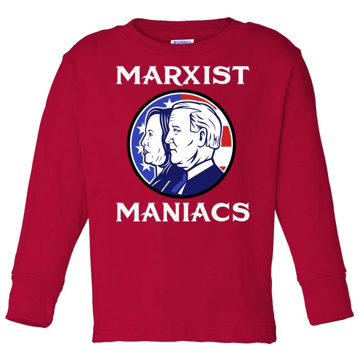 Marxist Maniacs Pro Trump Conservatives Toddler Long Sleeve Shirt