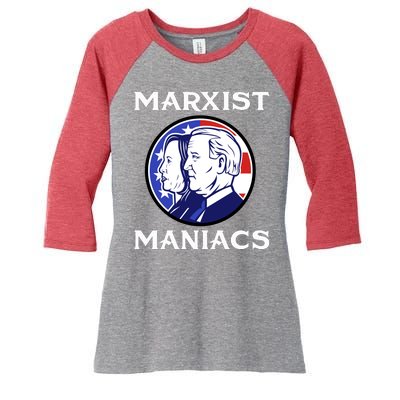 Marxist Maniacs Pro Trump Conservatives Women's Tri-Blend 3/4-Sleeve Raglan Shirt