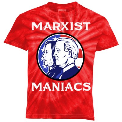 Marxist Maniacs Pro Trump Conservatives Kids Tie-Dye T-Shirt