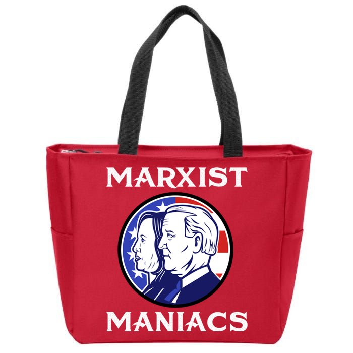 Marxist Maniacs Pro Trump Conservatives Zip Tote Bag