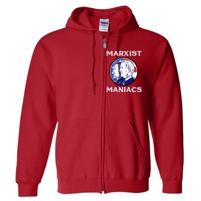 Marxist Maniacs Pro Trump Conservatives Full Zip Hoodie