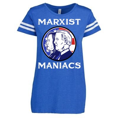 Marxist Maniacs Pro Trump Conservatives Enza Ladies Jersey Football T-Shirt