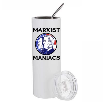 Marxist Maniacs Pro Trump Conservatives Stainless Steel Tumbler