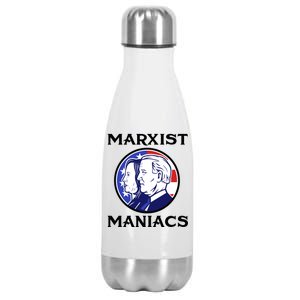 Marxist Maniacs Pro Trump Conservatives Stainless Steel Insulated Water Bottle