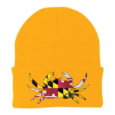 Maryland Flag Crab Knit Cap Winter Beanie