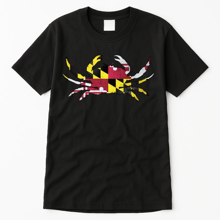 Maryland Flag Crab Tall T-Shirt