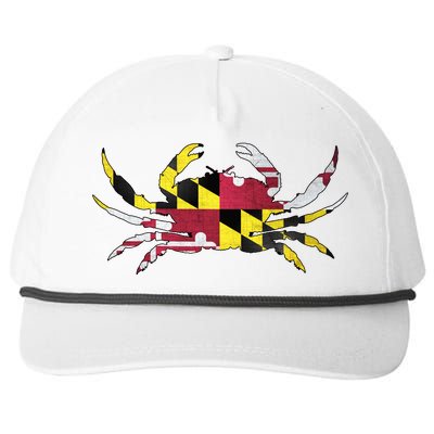 Maryland Flag Crab Snapback Five-Panel Rope Hat