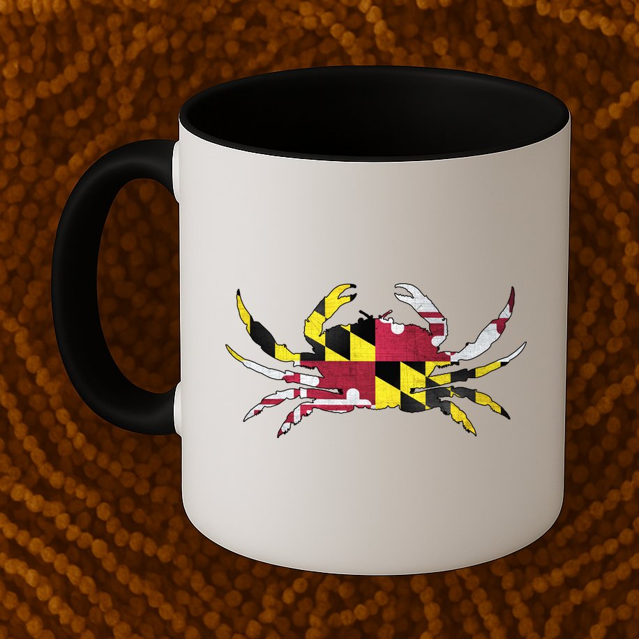 Maryland Flag Crab Mug