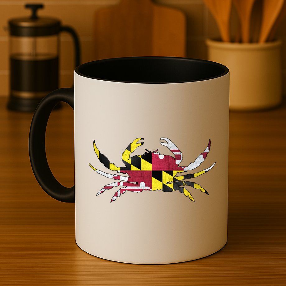 Maryland Flag Crab Mug