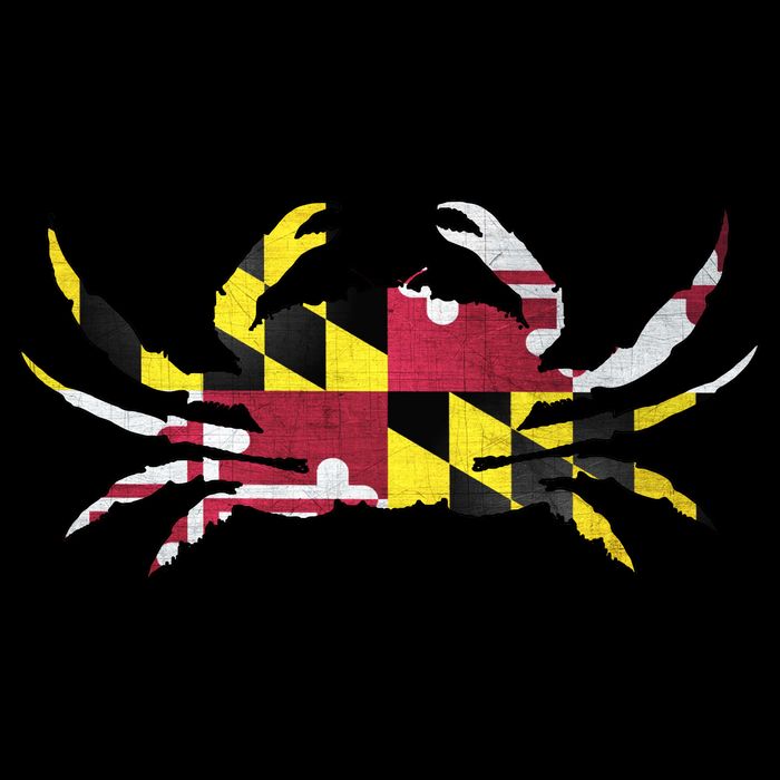 Maryland Flag Crab Zip Tote Bag