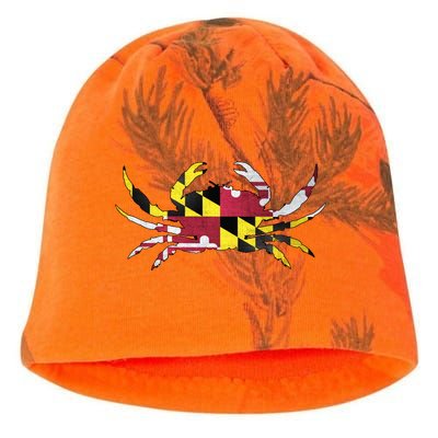 Maryland Flag Crab Kati - Camo Knit Beanie