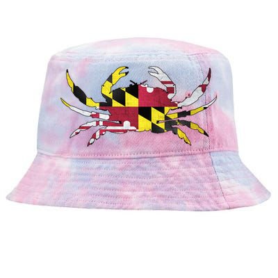 Maryland Flag Crab Tie-Dyed Bucket Hat