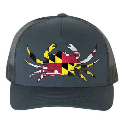 Maryland Flag Crab Yupoong Adult 5-Panel Trucker Hat