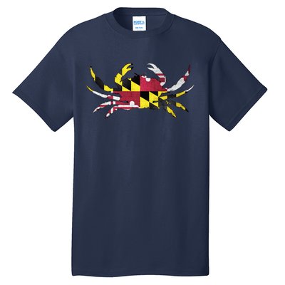 Maryland Flag Crab Tall T-Shirt