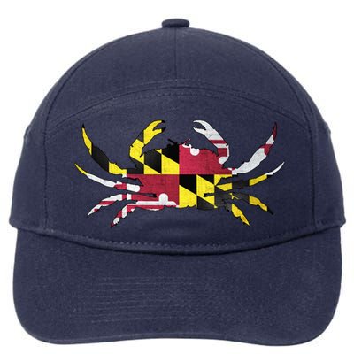 Maryland Flag Crab 7-Panel Snapback Hat