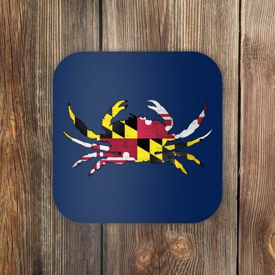 Maryland Flag Crab Coaster