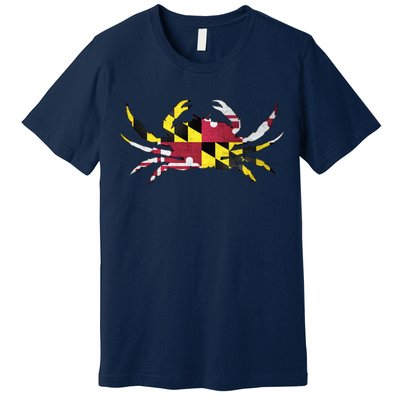 Maryland Flag Crab Premium T-Shirt